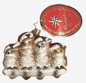 Christopher Radko IT'S OWL IN THE FAMILY Christmas Ornament Little Gem 1020663